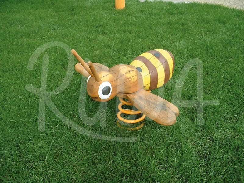 Federwippe „Biene“ aus Robinie